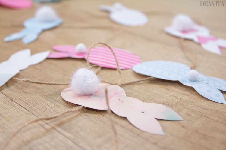 Easter craft ideas for kids how to make a bunny garland