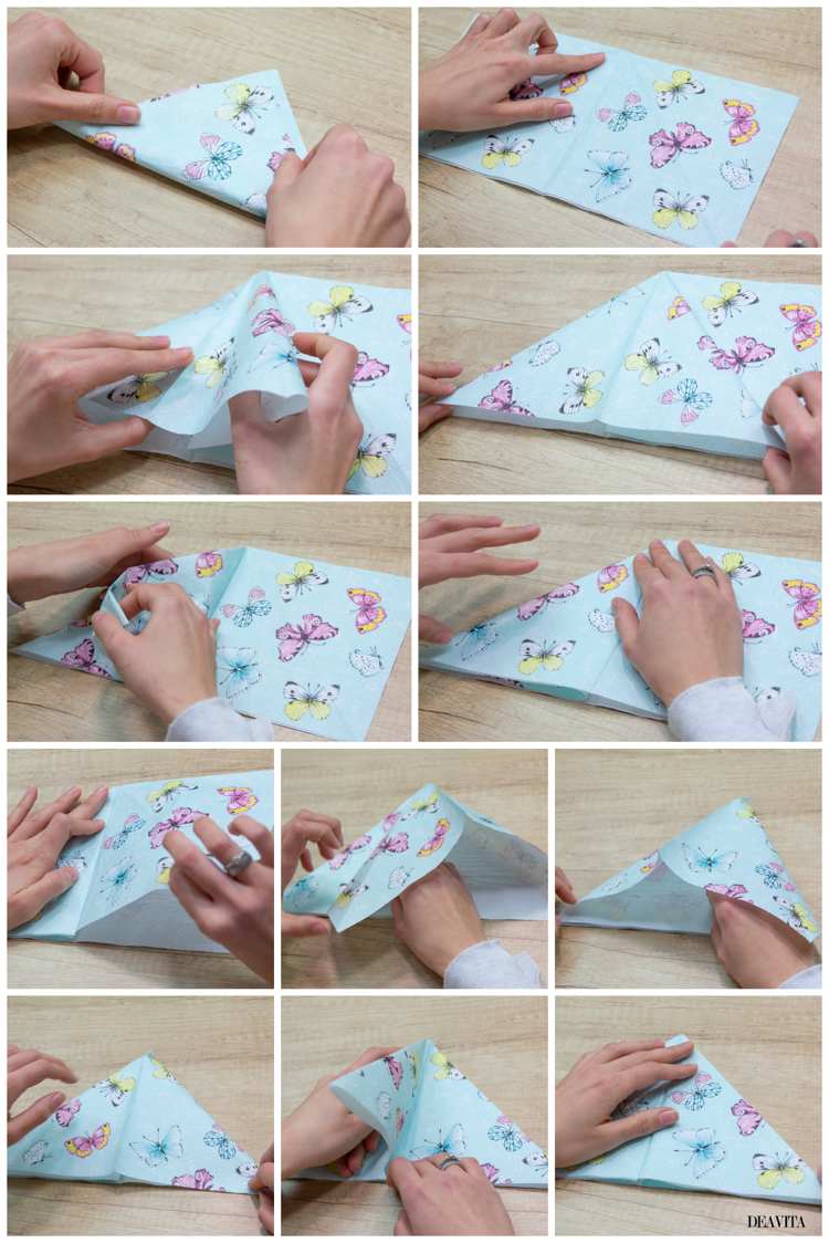 Easter table decor easy napkin folding ideas butterfly tutorial