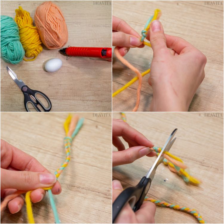 How to make a braided egg tutorial