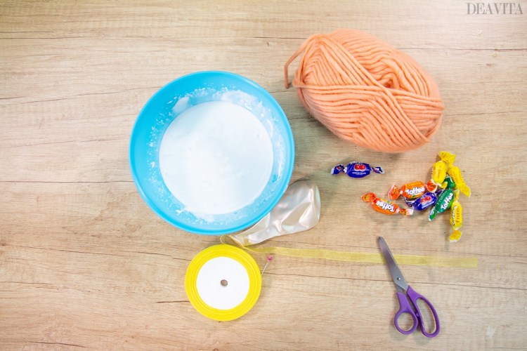 How to make a string egg Easter craft ideas materials