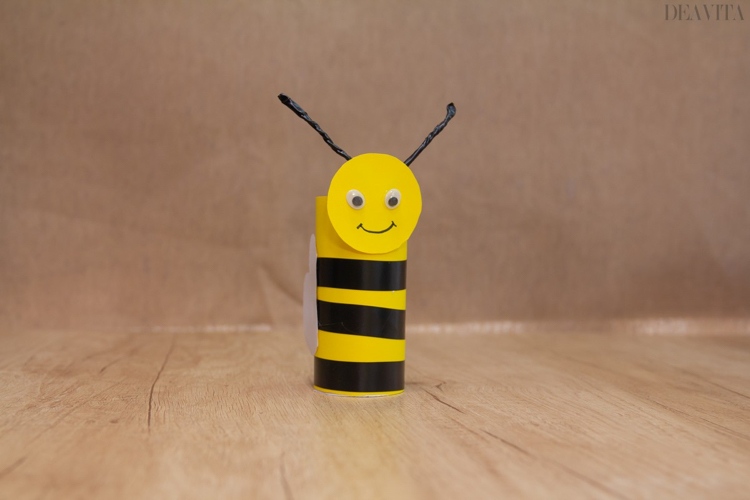 How to make toilet paper roll bee kids crafts