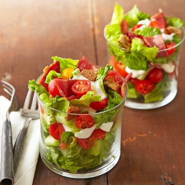 Low carb salad in a glass appetizer ideas and recipes