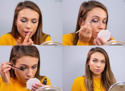 Silver-halo-eye-makeup-tutorial-and-glossy-lips
