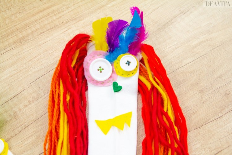 funny crazy monster sock easy DIY costumes for kids