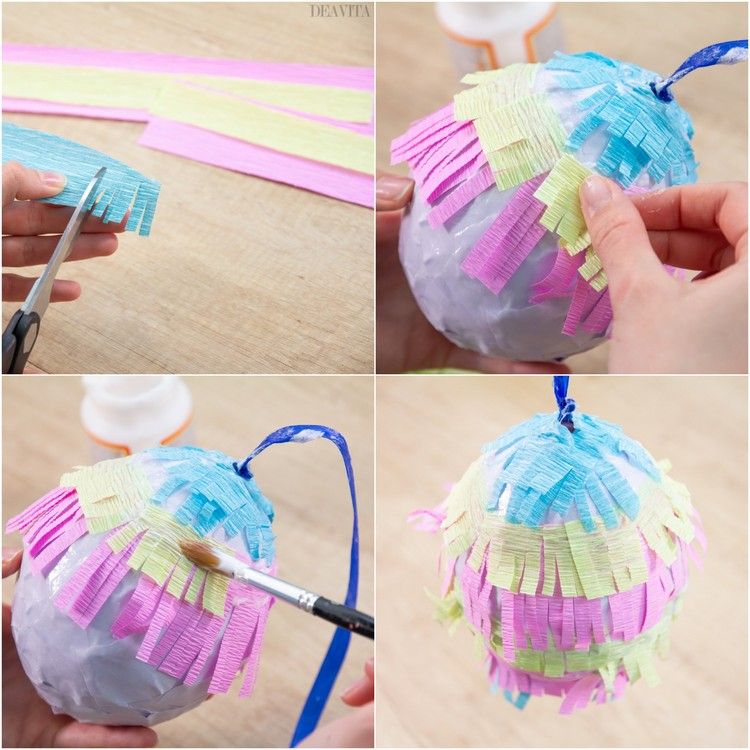 how to make Easter egg Pinata tutorial step by step