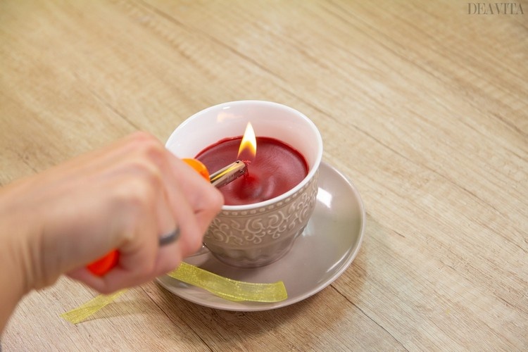 how to make a coffee cup candle DIY candle ideas