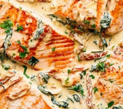 salmon-spinach-garlic-and-cream