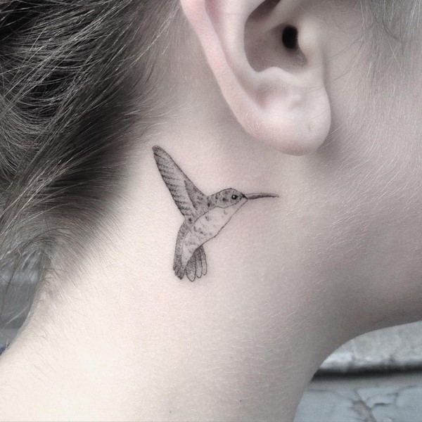 small tiny hummingbird tattoo ideas