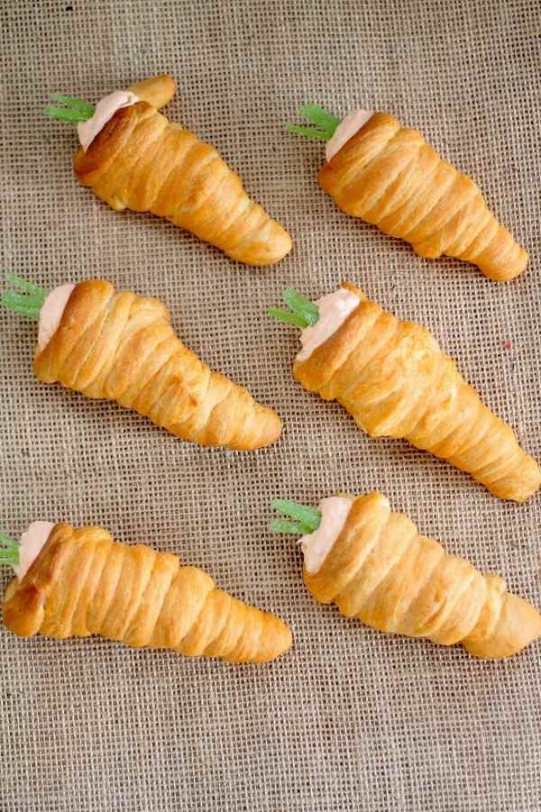 Easter appetizers easy brunch ideas carrot crescents