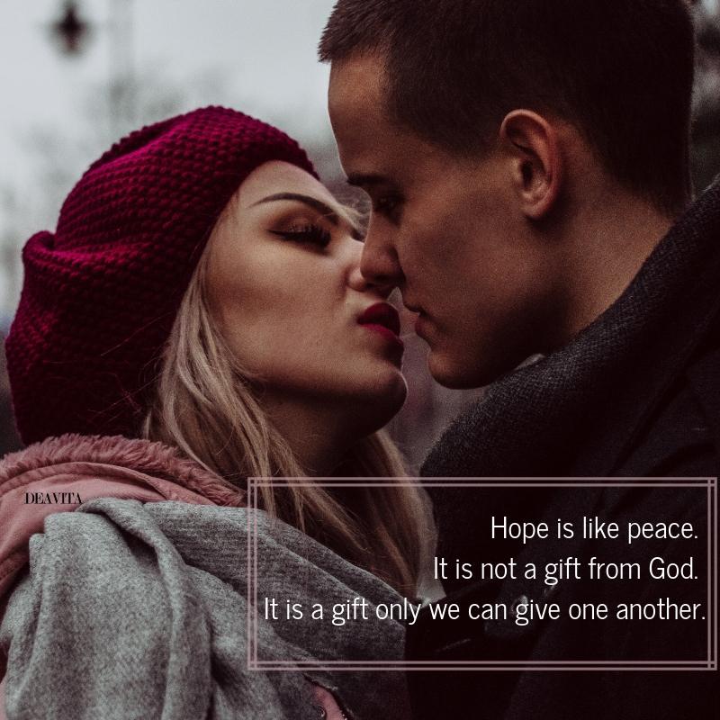 Hope quotes and inspirational sayings about love and faith