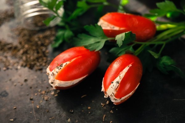 Easter menu ideas Tomato tulips easy appetizer recipe 
