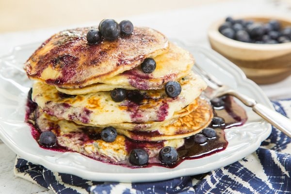 breakfast ideas delicious blueberry pancakes