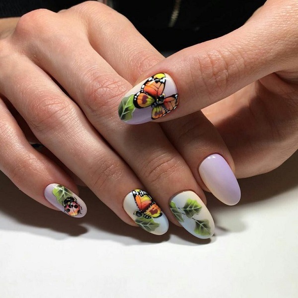 butterfly nail art ideas summer manicure