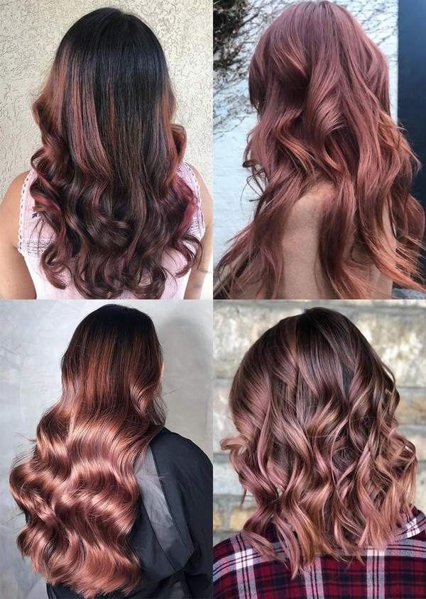 trendy colors and hairstyles for brunettes