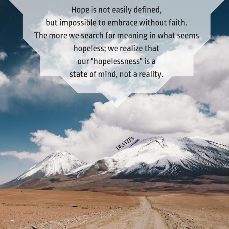 Deep and wise sayings about hope dreams and determination