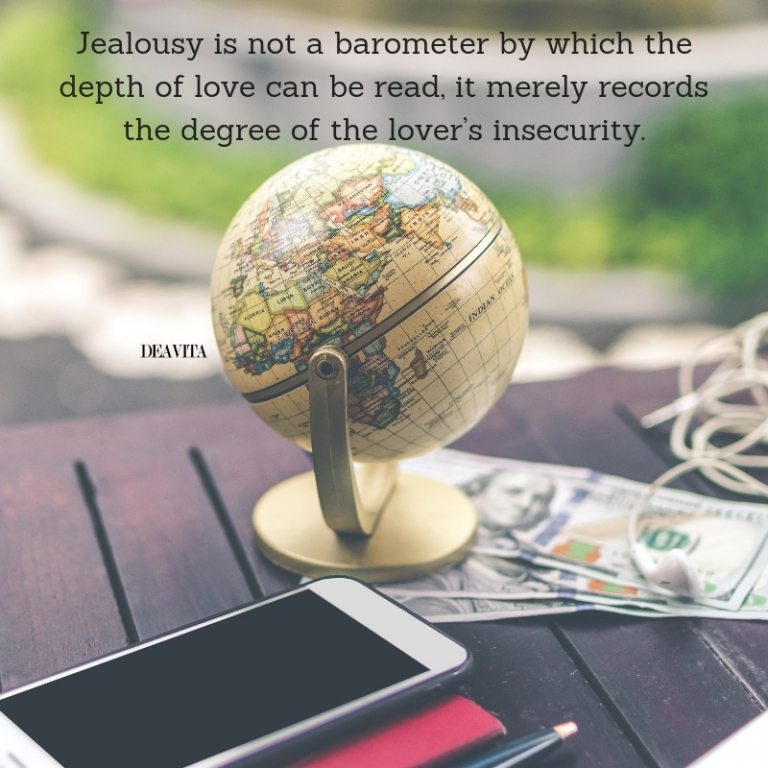 Jealousy is not a barometer for love