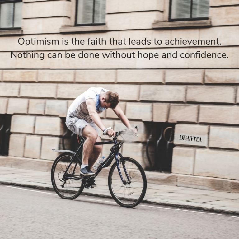quotes about having confidence optimism hope and faith 