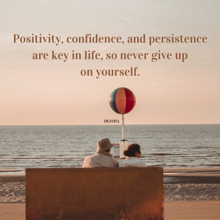 Positivity confidence and persistence quotes with photos