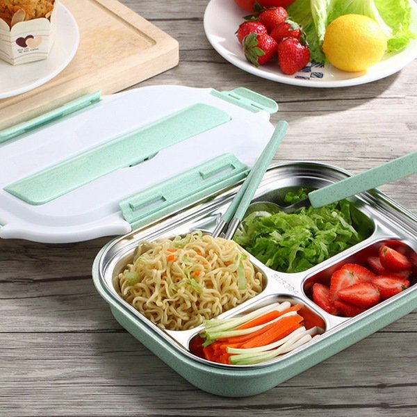 Stainless steel bento box with lid food storage containers ideas