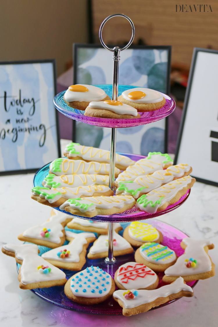 colorful easter cookie sweet treats beautiful Easter table