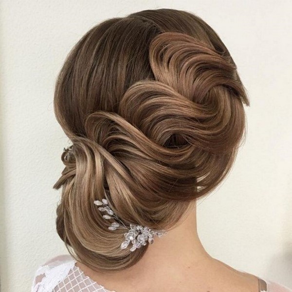 evening hairstyles updos for prom bun with awesome waves
