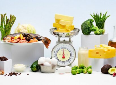 keto-diet-with-fresh-products-fish-egg-zucchini-butter-cheese