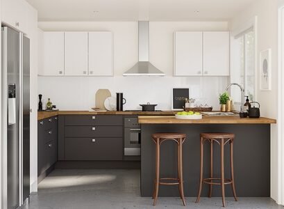 kitchen-design-ideas-black-and-white-cabinets-wooden-countertops