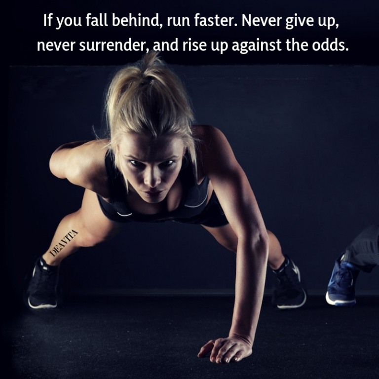 never give up never surrender quotes and motivational sayings