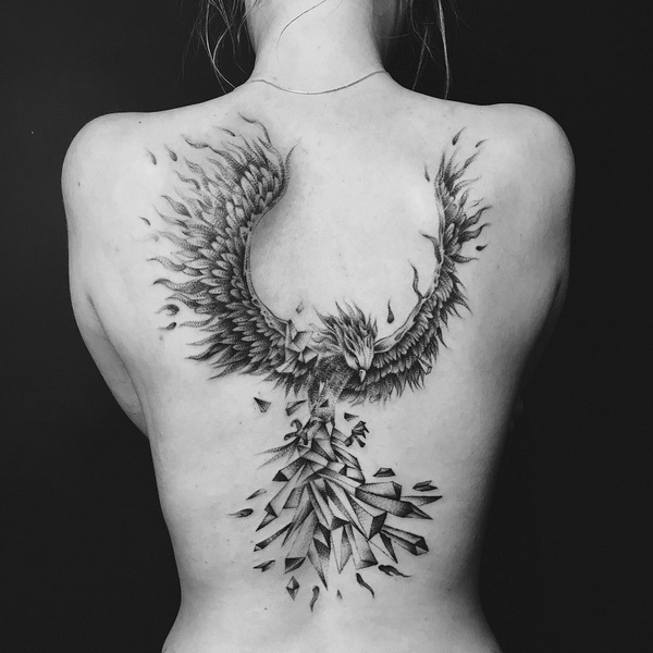 phoenix tattoo design ideas for women
