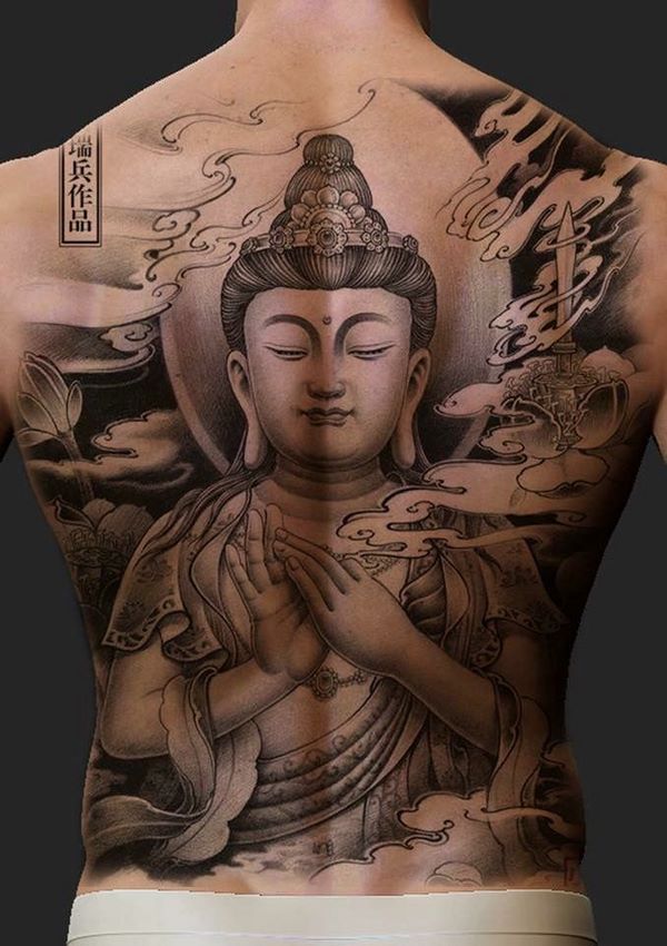 spiritual tattoos ideas unique buddha design