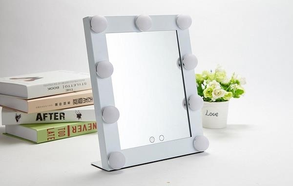 tabletop mirror with lights makeup table ideas