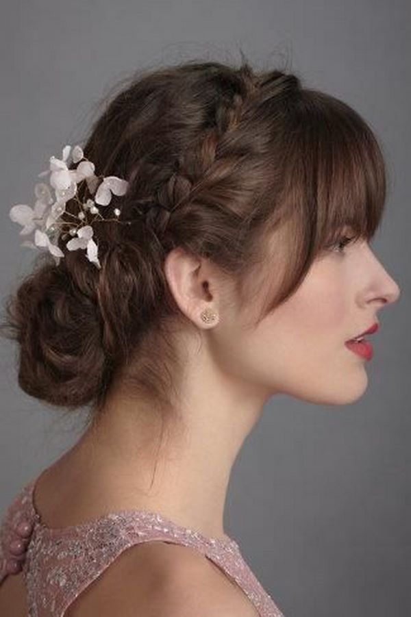 thin-hair-prom-hairstyles-bun-with-braids