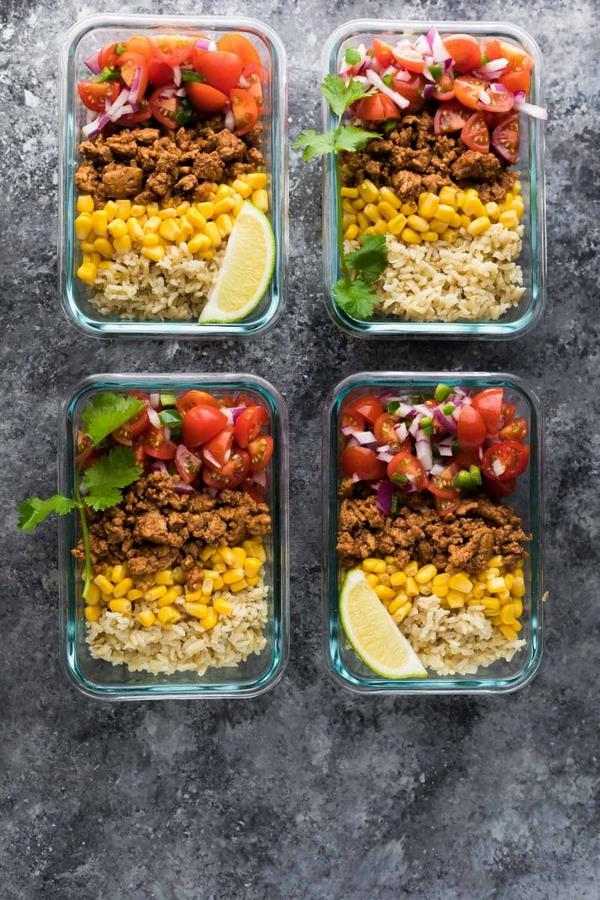 turkey taco lunch boxes healthy lunch ideas