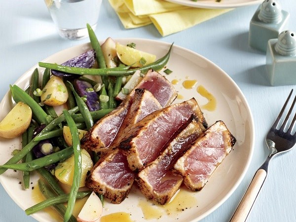 delicious fish recipes seared tuna steaks with beans 