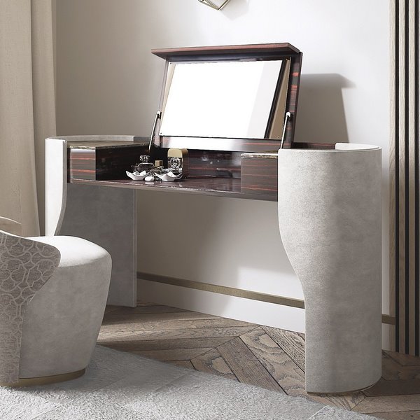 original furniture design ideas makeup vanity with folding mirror