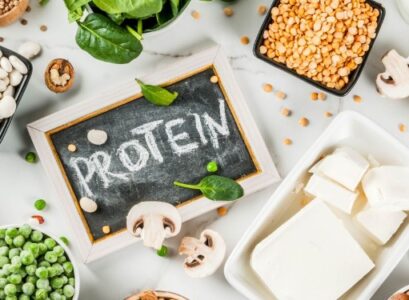 protein-rich-foods-pea-beans-peanuts-almonds-cheese-mushrooms
