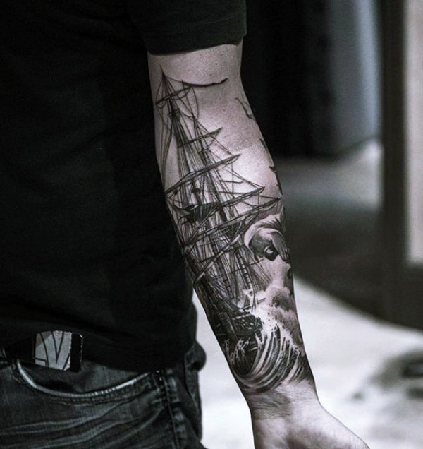 unique forearm tattoos for men