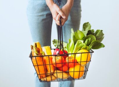 Basket-with-vegetables-from-the-market-tomato-pepper-corn-potatoes-and-carrots