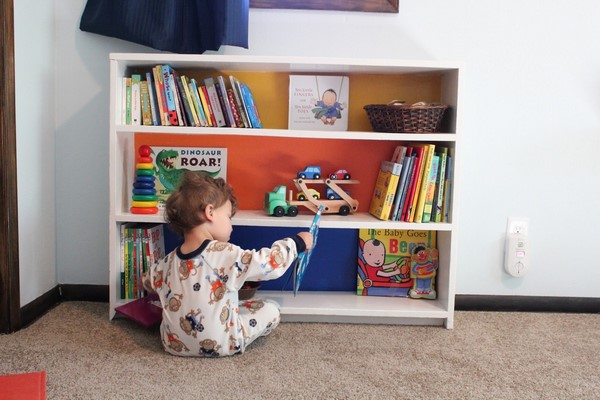 Montessori nursery room furniture ideas low racks and shelves