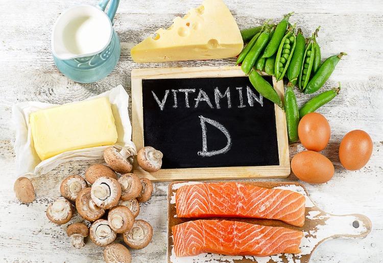 Vitamin D containing foods butter milk salmon eggs peas 