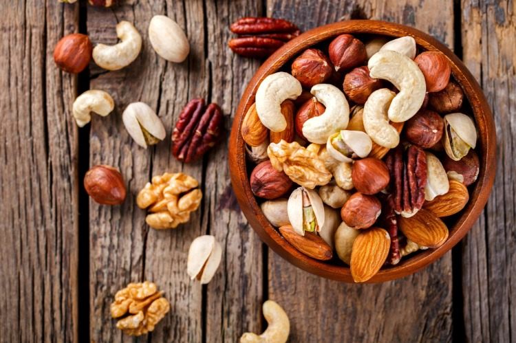 all types of nuts are good for the liver