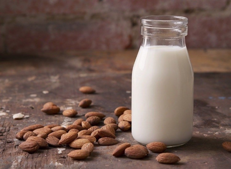 combine dairy products with nuts as almonds