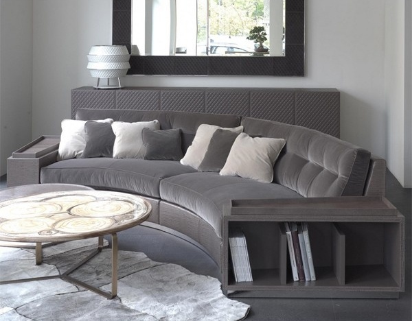 elegant curved corner sofa for small living room