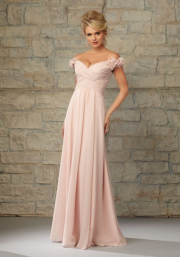 elegant wedding dress design pink blush color
