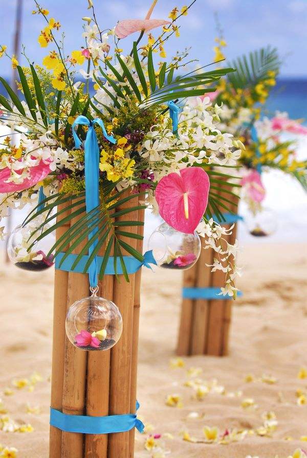 Hawaiian wedding ideas floral decorations