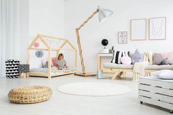 montessori bedroom kids furniture ideas low bed with wooden frame