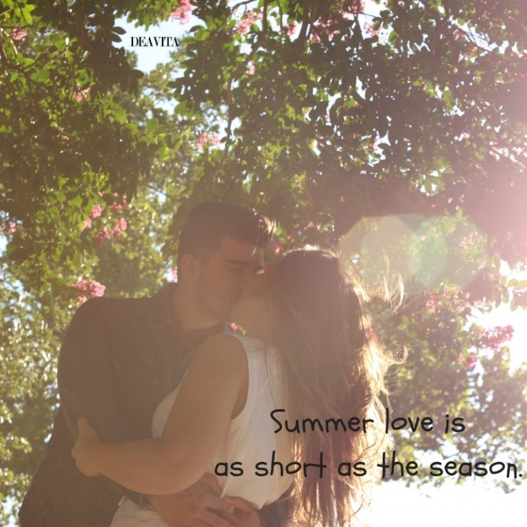 Summer love sayings and short quotes about romance