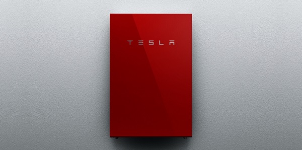 Tesla Powerwall 2 red color