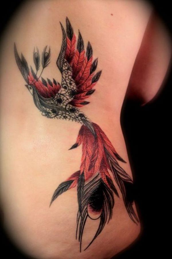 beautiful phoenix bird tattoo design ideas for men and women