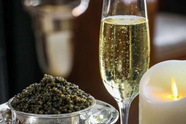 black caviar and champagne elegant appetizers party food ideas